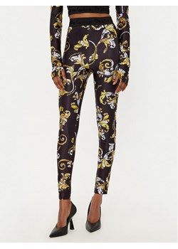 Versace Jeans Couture Legginsy 78HAC101 Czarny Slim Fit ze sklepu MODIVO w kategorii Spodnie damskie - zdjęcie 181099886