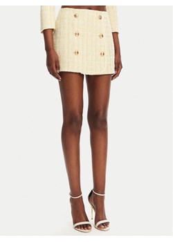 Elisabetta Franchi Spódnica mini GO-116-52E2-V420 Żółty Regular Fit ze sklepu MODIVO w kategorii Spódnice - zdjęcie 181099888