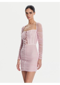 Elisabetta Franchi Sukienka koktajlowa AB68352E2 544 Różowy Regular Fit ze sklepu MODIVO w kategorii Sukienki - zdjęcie 181099919