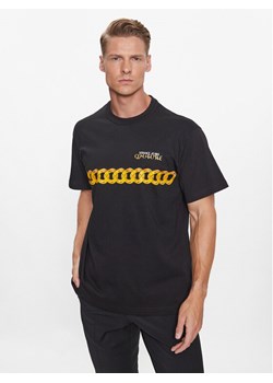 Versace Jeans Couture T-Shirt 75GAHF02 Czarny Regular Fit ze sklepu MODIVO w kategorii T-shirty męskie - zdjęcie 181099998