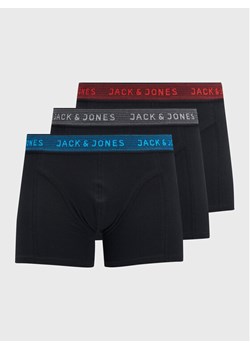 Jack&Jones Komplet 3 par bokserek Waistband 12127816 Czarny ze sklepu MODIVO w kategorii Majtki męskie - zdjęcie 181100116