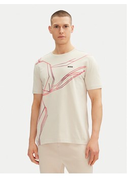 BOSS T-Shirt Beetle 50542048 Beżowy Regular Fit ze sklepu MODIVO w kategorii T-shirty męskie - zdjęcie 181100227
