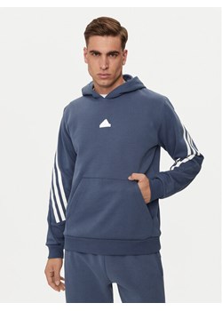 adidas Bluza Future Icons 3-Stripes IR9224 Niebieski Regular Fit ze sklepu MODIVO w kategorii Bluzy męskie - zdjęcie 181100258