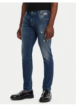 Dolce&Gabbana Jeansy GY07CD G8LN7 Granatowy Slim Fit ze sklepu MODIVO w kategorii Jeansy męskie - zdjęcie 181100525