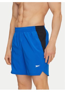 Reebok Szorty sportowe 112634 Niebieski Regular Fit ze sklepu MODIVO w kategorii Spodenki męskie - zdjęcie 181100606