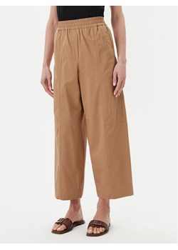 Weekend Max Mara Spodnie materiałowe Milva 2515131092 Brązowy Relaxed Fit ze sklepu MODIVO w kategorii Spodnie damskie - zdjęcie 181100638