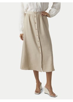 Vero Moda Spódnica midi Melaney 10304134 Beżowy Regular Fit ze sklepu MODIVO w kategorii Spódnice - zdjęcie 181100809