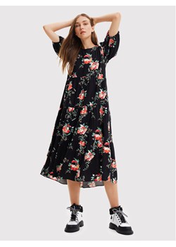 Desigual Sukienka codzienna Florencia 22WWVW60 Czarny Relaxed Fit ze sklepu MODIVO w kategorii Sukienki - zdjęcie 181100975