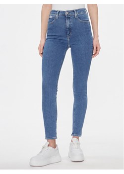 Calvin Klein Jeans Jeansy High Rise Skinny J20J223311 Niebieski Skinny Fit ze sklepu MODIVO w kategorii Jeansy damskie - zdjęcie 181101055