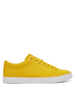 Tommy Hilfiger Tenisówki Th Hi Vulc Low Core Canvas FM0FM05396 Żółty ze sklepu MODIVO w kategorii Trampki męskie - zdjęcie 181101376
