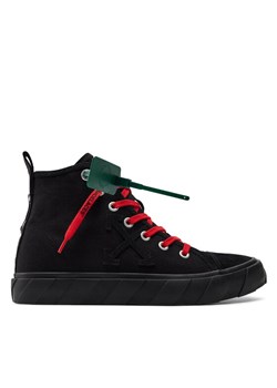 Off-White Trampki Mid Top Vulcanized Canvas IA119S22LEA0011010 Czarny ze sklepu MODIVO w kategorii Trampki męskie - zdjęcie 181101509