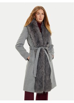 Marciano Guess Płaszcz wełniany 4BGL09 9957Z Szary Regular Fit ze sklepu MODIVO w kategorii Płaszcze damskie - zdjęcie 181101645