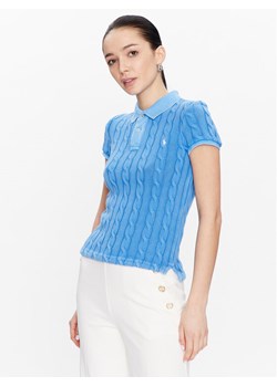 Polo Ralph Lauren Sweter 211891579003 Niebieski Regular Fit ze sklepu MODIVO w kategorii Swetry damskie - zdjęcie 181101756