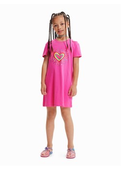 Desigual Sukienka codzienna 23SGVK09 Różowy Regular Fit ze sklepu MODIVO w kategorii Sukienki dziewczęce - zdjęcie 181101909