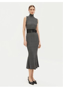 NORMA KAMALI Sukienka codzienna KK3243PLA63665 Szary Slim Fit ze sklepu MODIVO w kategorii Sukienki - zdjęcie 181101957