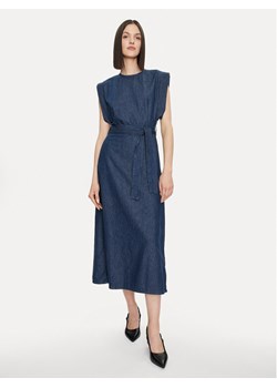 United Colors Of Benetton Sukienka jeansowa 4PMVDV084 Niebieski Regular Fit ze sklepu MODIVO w kategorii Sukienki - zdjęcie 181101966
