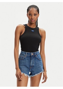 Hugo Top Easy 50508857 Czarny Slim Fit ze sklepu MODIVO w kategorii Bluzki damskie - zdjęcie 181101995