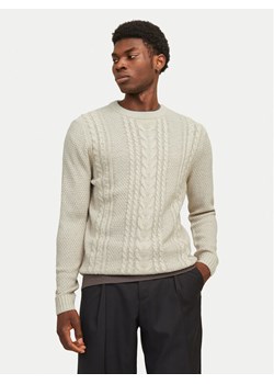 Jack&Jones Sweter Craig 12258480 Écru Regular Fit - id: 0000304372650 - marki Jack & Jones - 181102067 Jack&Jones Sweter Craig 12258480 Écru Regular Fit ze sklepu MODIVO w kategorii Swetry męskie - zdjęcie 181102067