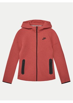 Nike Bluza FD3285 Czerwony Regular Fit ze sklepu MODIVO w kategorii Bluzy dziewczęce - zdjęcie 181102097