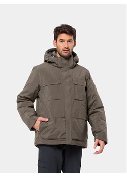 Jack Wolfskin Kurtka zimowa Textor Utility Jkt 1116101 Brązowy Regular Fit ze sklepu MODIVO w kategorii Kurtki męskie - zdjęcie 181102126