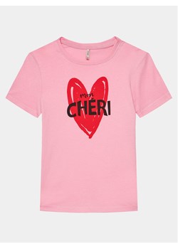 Kids ONLY T-Shirt Loovi 15317866 Różowy Regular Fit ze sklepu MODIVO w kategorii Bluzki dziewczęce - zdjęcie 181102139