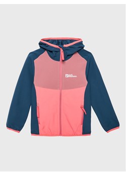 Jack Wolfskin Kurtka softshell Turbulence 1606385 Różowy Regular Fit ze sklepu MODIVO w kategorii Kurtki dziewczęce - zdjęcie 181102175