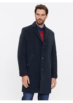 Tommy Hilfiger Płaszcz wełniany MW0MW32963 Granatowy Regular Fit ze sklepu MODIVO w kategorii Płaszcze męskie - zdjęcie 181102277