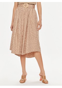 TWINSET Spódnica trapezowa 241TT2114 Beżowy Loose Fit ze sklepu MODIVO w kategorii Spódnice - zdjęcie 181102329