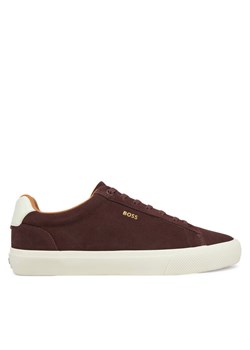 BOSS Sneakersy Aiden 50536521 Bordowy ze sklepu MODIVO w kategorii Trampki męskie - zdjęcie 181102375