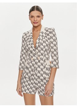 Elisabetta Franchi Marynarka GI-S61-41E2-V650 Écru Regular Fit - id: 0000303835132 - marki Elisabetta Franchi - 181102425 Elisabetta Franchi Marynarka GI-S61-41E2-V650 Écru Regular Fit ze sklepu MODIVO w kategorii Marynarki damskie - zdjęcie 181102425