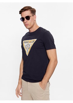 Guess T-Shirt M4RI38 J1314 Granatowy Slim Fit ze sklepu MODIVO w kategorii T-shirty męskie - zdjęcie 181102546