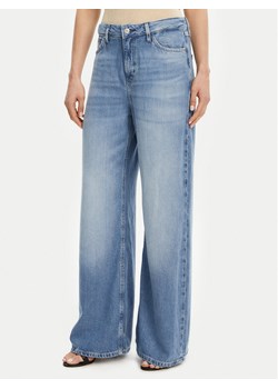 Guess Jeansy W5GA82 D5B94 Niebieski Wide Leg ze sklepu MODIVO w kategorii Jeansy damskie - zdjęcie 181102627