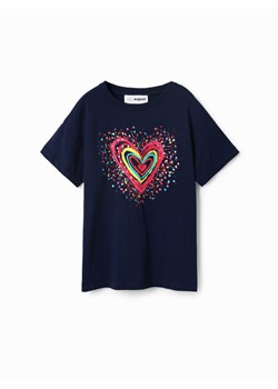 Desigual T-Shirt 23SGTK20 Granatowy Regular Fit - id: 0000302007158 - marki Desigual - 181102746 Desigual T-Shirt 23SGTK20 Granatowy Regular Fit ze sklepu MODIVO w kategorii Bluzki dziewczęce - zdjęcie 181102746