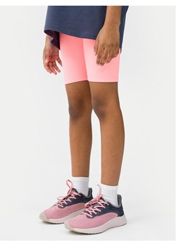 4F Szorty sportowe 4FJWSS24TTIGF134 Pomarańczowy Slim Fit ze sklepu MODIVO w kategorii Spodenki dziewczęce - zdjęcie 181102887
