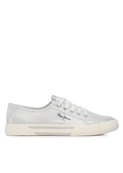 Pepe Jeans Tenisówki Brady Party W PLS31439 Srebrny ze sklepu MODIVO w kategorii Trampki damskie - zdjęcie 181102955
