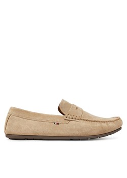 Tommy Hilfiger Mokasyny Casual Hilfiger Suede Driver FM0FM04998 Beżowy ze sklepu MODIVO w kategorii Mokasyny męskie - zdjęcie 181103177