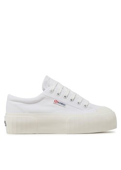 Superga Trampki Stripe Platform 2631 S5111SW Biały ze sklepu MODIVO w kategorii Trampki damskie - zdjęcie 181103185