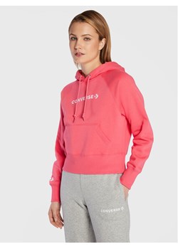 Converse Bluza Strip Wordmark 10023717-A03 Różowy Regular Fit ze sklepu MODIVO w kategorii Bluzy damskie - zdjęcie 181103289