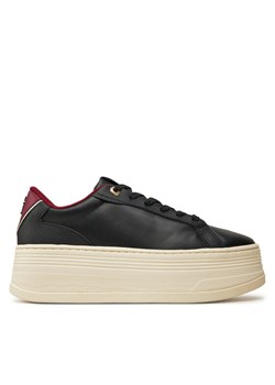 Tommy Hilfiger Sneakersy Th Platform Sneaker Triangle FW0FW08115 Czarny ze sklepu MODIVO w kategorii Buty sportowe damskie - zdjęcie 181103437