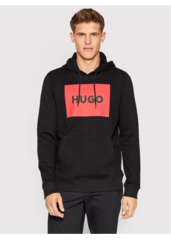 Hugo Bluza Duratschi223 50473168 Czarny Regular Fit ze sklepu MODIVO w kategorii Bluzy męskie - zdjęcie 181103509
