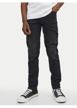 Jack&Jones Junior Jeansy Glenn 12244074 Czarny Slim Fit ze sklepu MODIVO w kategorii Spodnie chłopięce - zdjęcie 181103548