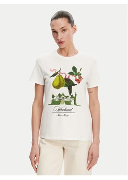 Weekend Max Mara T-Shirt Teiera 2515971052 Biały Regular Fit ze sklepu MODIVO w kategorii Bluzki damskie - zdjęcie 181103658