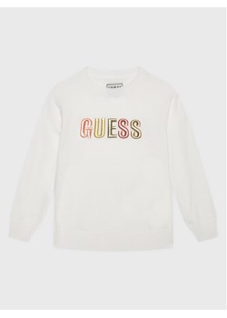 Guess Sweter K3GR00 Z36I0 Biały Regular Fit ze sklepu MODIVO w kategorii Swetry dziewczęce - zdjęcie 181103805