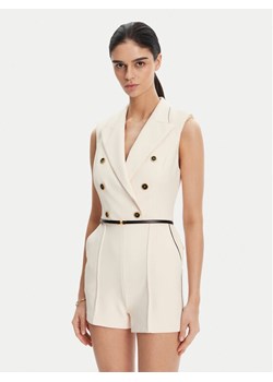 Elisabetta Franchi Kombinezon TU-T45-51E2 Beżowy Regular Fit - id: 0000305003898 - marki Elisabetta Franchi - 181103807 Elisabetta Franchi Kombinezon TU-T45-51E2 Beżowy Regular Fit ze sklepu MODIVO w kategorii Kombinezony damskie - zdjęcie 181103807