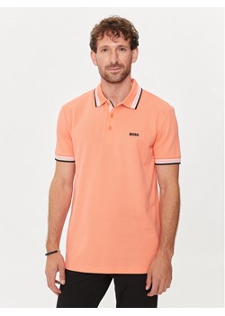 Boss Polo Paddy 50469055 Pomarańczowy Regular Fit ze sklepu MODIVO w kategorii T-shirty męskie - zdjęcie 181103905