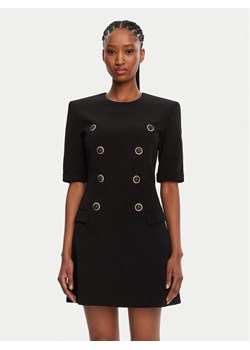 Balmain Sukienka koktajlowa DF1R7330VB00 Czarny Regular Fit ze sklepu MODIVO w kategorii Sukienki - zdjęcie 181104245