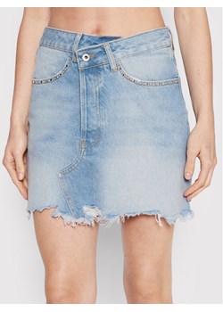 Liu Jo Spódnica jeansowa UA2114 DS494 Niebieski Slim Fit ze sklepu MODIVO w kategorii Spódnice - zdjęcie 181104475