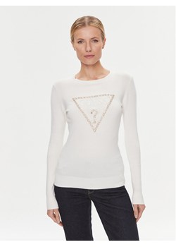 Guess Sweter W4RR53 Z2NQ2 Écru Slim Fit ze sklepu MODIVO w kategorii Swetry damskie - zdjęcie 181104508