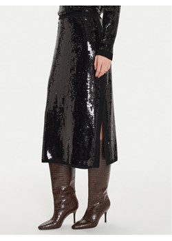 TWINSET Spódnica midi 242TT3142 Czarny Straight Fit ze sklepu MODIVO w kategorii Spódnice - zdjęcie 181104608