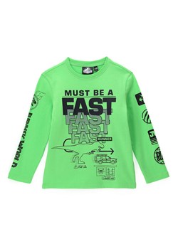Original Marines Longsleeve JURASSIC WORLD DCAV2628B Zielony Regular Fit ze sklepu MODIVO w kategorii T-shirty chłopięce - zdjęcie 181104666